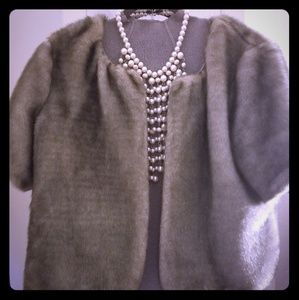 Vera Wang Faux fur jacket